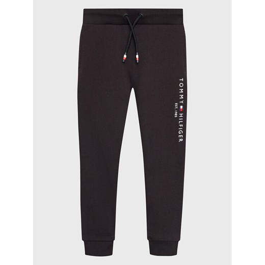 Tommy Hilfiger Spodnie dresowe Essential KS0KS00214 M Czarny Regular Fit ze sklepu MODIVO w kategorii Spodnie chłopięce - zdjęcie 182678063