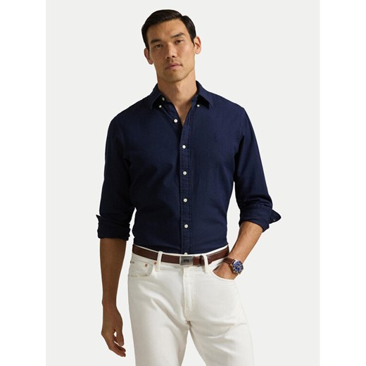 Polo Ralph Lauren Koszula 710960611001 Granatowy Custom Fit ze sklepu MODIVO w kategorii Koszule męskie - zdjęcie 182678064