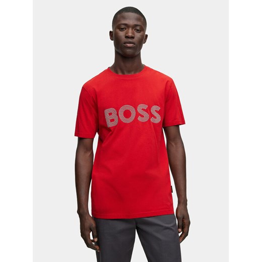 Boss T-Shirt TeeBOSSRete 50495719 Czerwony Regular Fit ze sklepu MODIVO w kategorii T-shirty męskie - zdjęcie 182678070