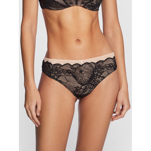 Chantelle Figi brazylijskie Midnight Flowers C12N90 Czarny ze sklepu MODIVO w kategorii Majtki damskie - zdjęcie 182678101