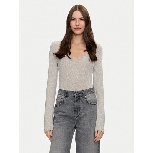 Brave Soul Body LBS-149JILLGREYM Szary Regular Fit ze sklepu MODIVO w kategorii Bluzki damskie - zdjęcie 182678131