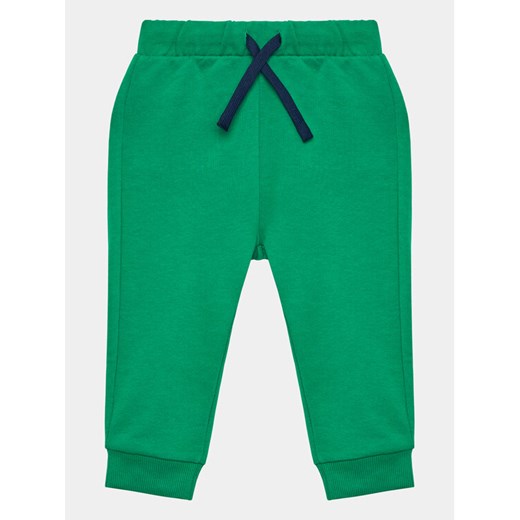United Colors Of Benetton Spodnie dresowe 3J70GF010 Zielony Regular Fit ze sklepu MODIVO w kategorii Spodnie chłopięce - zdjęcie 182678160