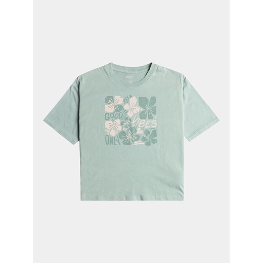 Roxy T-Shirt Sun Fr Seas C Tees ERGZT04004 Niebieski Regular Fit ze sklepu MODIVO w kategorii Bluzki dziewczęce - zdjęcie 182678171