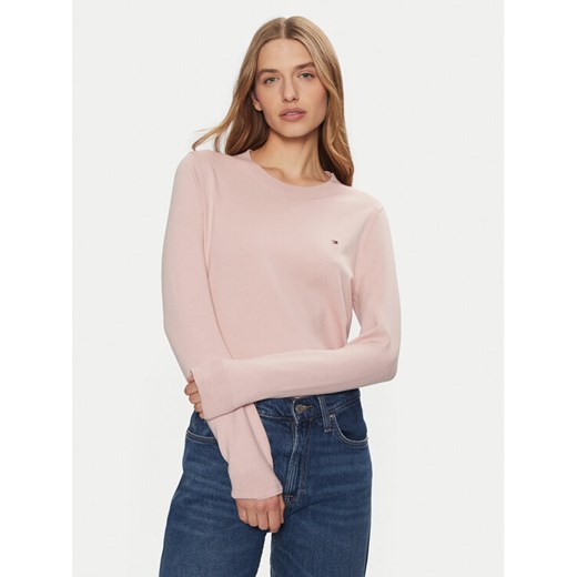 Tommy Hilfiger Sweter WW0WW44984 Różowy Regular Fit ze sklepu MODIVO w kategorii Swetry damskie - zdjęcie 182678190