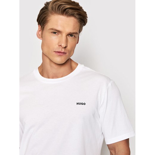 Hugo T-Shirt Dero222 50466158 Biały Regular Fit ze sklepu MODIVO w kategorii T-shirty męskie - zdjęcie 182678303