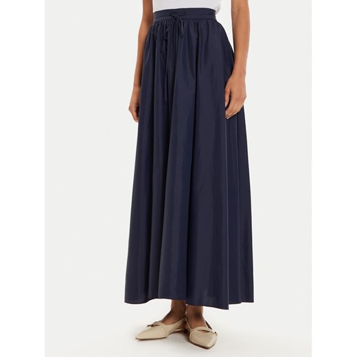 STAUD Spódnica trapezowa Eden R24P6106TN Granatowy Regular Fit ze sklepu MODIVO w kategorii Spódnice - zdjęcie 182678311
