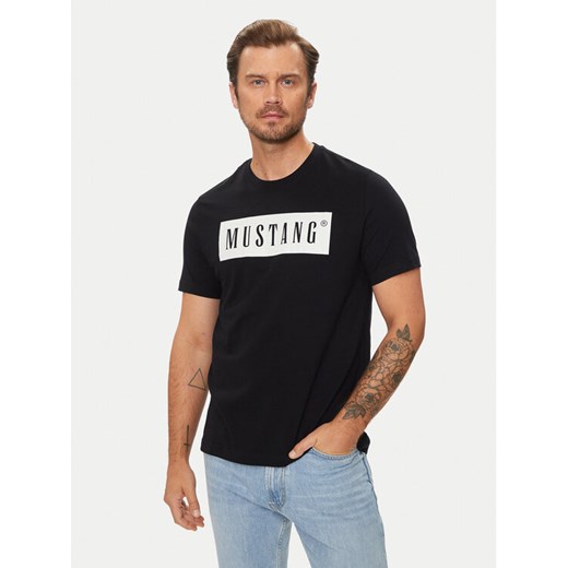 Mustang T-Shirt Austin 1014749 Czarny Regular Fit ze sklepu MODIVO w kategorii T-shirty męskie - zdjęcie 182678322
