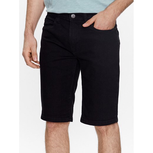 INDICODE Szorty jeansowe Kaden 70-100 Czarny Regular Fit ze sklepu MODIVO w kategorii Spodenki męskie - zdjęcie 182678420
