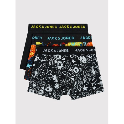 Jack&Jones Junior Komplet 3 par bokserek Sugar 12189220 Czarny ze sklepu MODIVO w kategorii Majtki dziecięce - zdjęcie 182678433