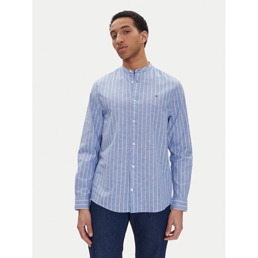 Tommy Jeans Koszula DM0DM20893 Niebieski Regular Fit ze sklepu MODIVO w kategorii Koszule męskie - zdjęcie 182678444