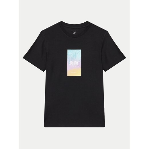 Jack&Jones Junior T-Shirt Joraruba 12257136 Czarny Standard Fit ze sklepu MODIVO w kategorii T-shirty chłopięce - zdjęcie 182678472