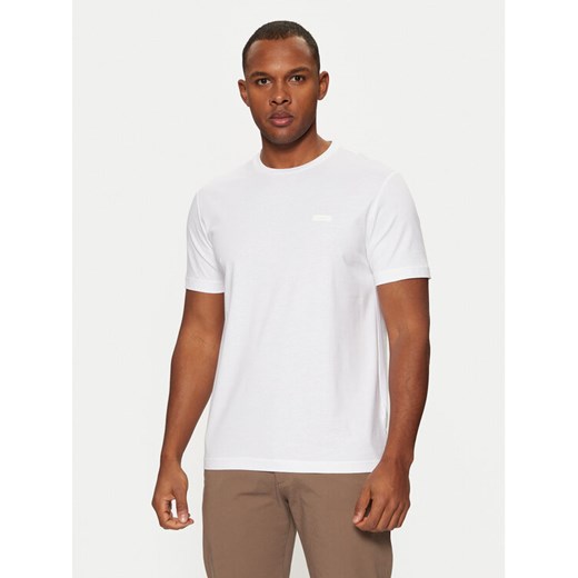 Calvin Klein T-Shirt Smooth Cotton T-Shirt K10K112229 Biały Regular Fit ze sklepu MODIVO w kategorii T-shirty męskie - zdjęcie 182678474