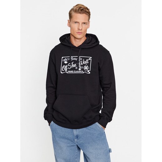 Vans Bluza Diced Po VN0008J0 Czarny Classic Fit ze sklepu MODIVO w kategorii Bluzy męskie - zdjęcie 182678481