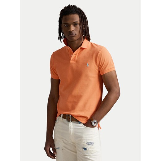 Polo Ralph Lauren Polo 710536856448 Pomarańczowy Slim Fit ze sklepu MODIVO w kategorii T-shirty męskie - zdjęcie 182678550
