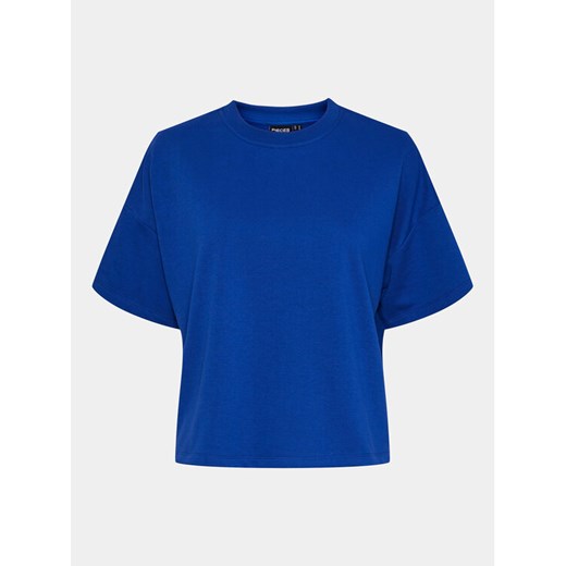 Pieces T-Shirt Chilli Summer 17118870 Niebieski Loose Fit ze sklepu MODIVO w kategorii Bluzki damskie - zdjęcie 182678580