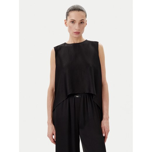 Eleh Bluzka ESS250048 Czarny Regular Fit ze sklepu MODIVO w kategorii Bluzki damskie - zdjęcie 182678613