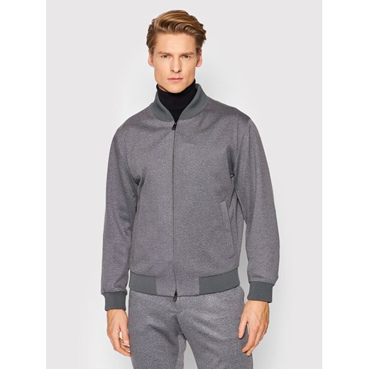 Boss Bluza Nolwin1-J 50454419 Szary Slim Fit ze sklepu MODIVO w kategorii Bluzy męskie - zdjęcie 182678621