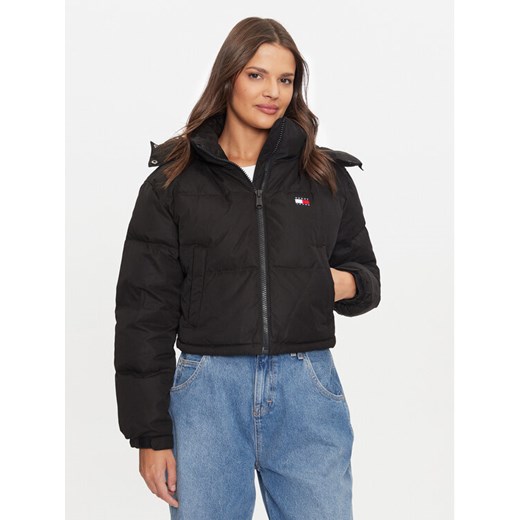 Tommy Jeans Kurtka puchowa Alaska DW0DW19687 Czarny Regular Fit ze sklepu MODIVO w kategorii Kurtki damskie - zdjęcie 182678650