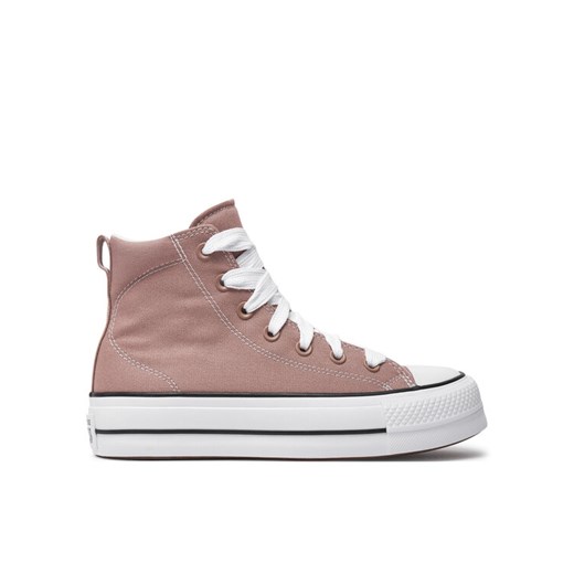 Converse Trampki Chuck Taylor All Star Padded Lift Platform A11536C Brązowy ze sklepu MODIVO w kategorii Trampki damskie - zdjęcie 182678672