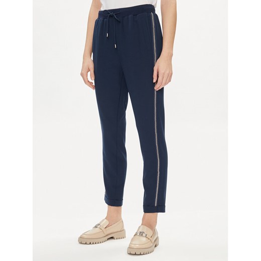Liu Jo Sport Spodnie materiałowe TA4088 TS423 Granatowy Regular Fit ze sklepu MODIVO w kategorii Spodnie damskie - zdjęcie 182678792