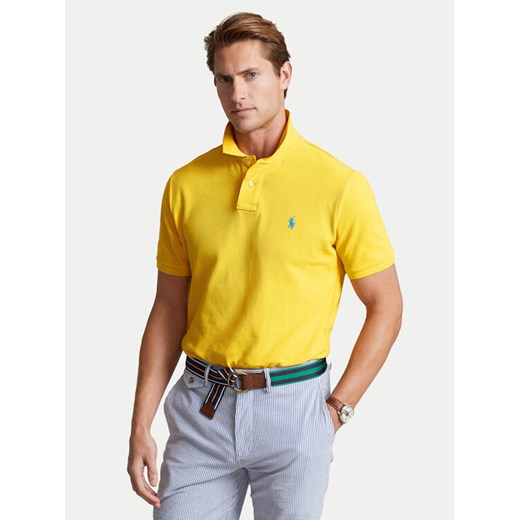 Polo Ralph Lauren Polo Core Replen 710795080 Żółty Slim Fit ze sklepu MODIVO w kategorii T-shirty męskie - zdjęcie 182678802
