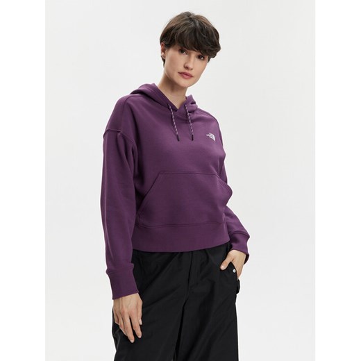 The North Face Bluza NF0A880P Fioletowy Regular Fit ze sklepu MODIVO w kategorii Bluzy damskie - zdjęcie 182678842