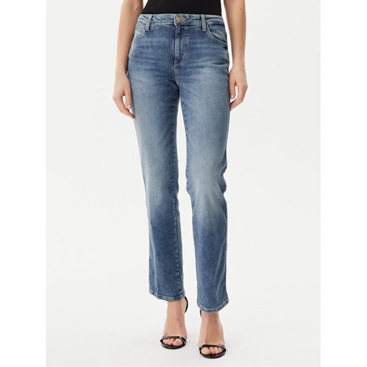 Guess Jeansy W5RA15D5L72 Niebieski Straight Fit ze sklepu MODIVO w kategorii Jeansy damskie - zdjęcie 182678944