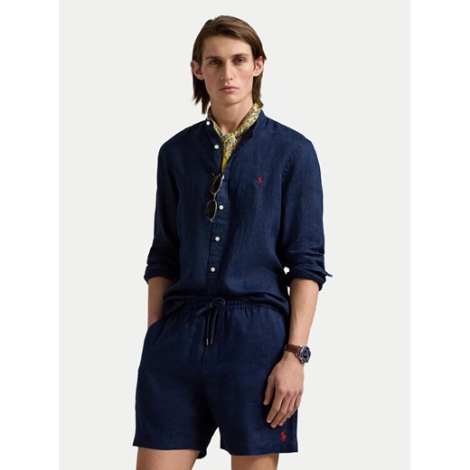 Polo Ralph Lauren Koszula 710968925002 Granatowy Slim Fit ze sklepu MODIVO w kategorii Koszule męskie - zdjęcie 182678981