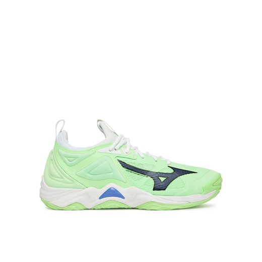 Mizuno Buty halowe Wave Momentum 3 V1GA2312 Zielony ze sklepu MODIVO w kategorii Buty sportowe męskie - zdjęcie 182679023