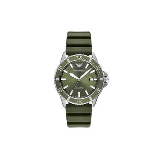 Emporio Armani Zegarek World Explorer AR11638 Zielony ze sklepu MODIVO w kategorii Zegarki - zdjęcie 182679081