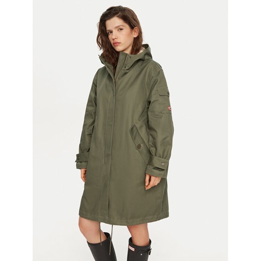 Hunter Parka Hanley HARW0015242 Zielony Regular Fit ze sklepu MODIVO w kategorii Parki damskie - zdjęcie 182679103