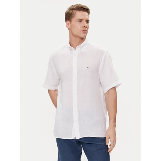 Tommy Hilfiger Koszula MW0MW35207 Biały Regular Fit ze sklepu MODIVO w kategorii Koszule męskie - zdjęcie 182679133
