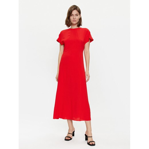 Tommy Hilfiger Sukienka codzienna WW0WW41869 Czerwony Relaxed Fit ze sklepu MODIVO w kategorii Sukienki - zdjęcie 182679191