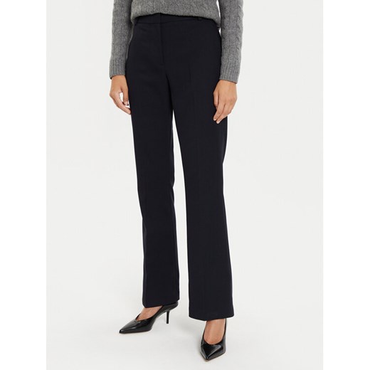 Tommy Hilfiger Spodnie materiałowe Core WW0WW42953 Granatowy Flare Fit ze sklepu MODIVO w kategorii Spodnie damskie - zdjęcie 182679202