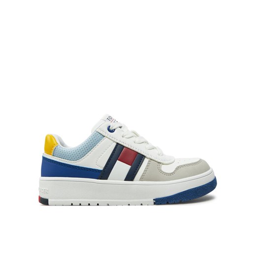 Tommy Hilfiger Sneakersy Flag Low Cut Lace-Up Sneaker T3X9-33863-1269 M Biały ze sklepu MODIVO w kategorii Buty sportowe dziecięce - zdjęcie 182679303