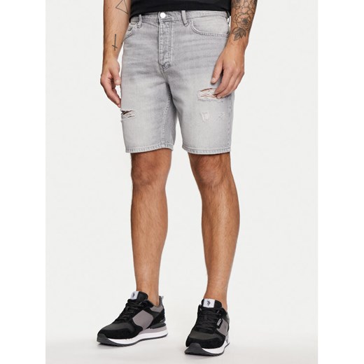 Only & Sons Szorty jeansowe Edge 22029639 Szary Straight Fit ze sklepu MODIVO w kategorii Spodenki męskie - zdjęcie 182679364