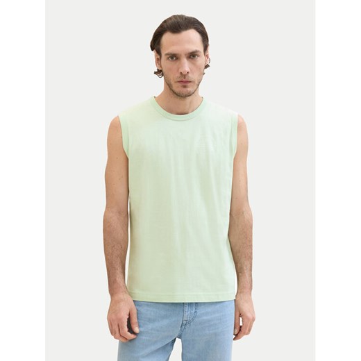 Tom Tailor Tank top 1041815 Zielony Regular Fit ze sklepu MODIVO w kategorii T-shirty męskie - zdjęcie 182679382