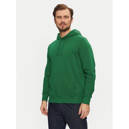 Tommy Hilfiger Bluza Essential MW0MW37235 Zielony Regular Fit ze sklepu MODIVO w kategorii Bluzy męskie - zdjęcie 182679460
