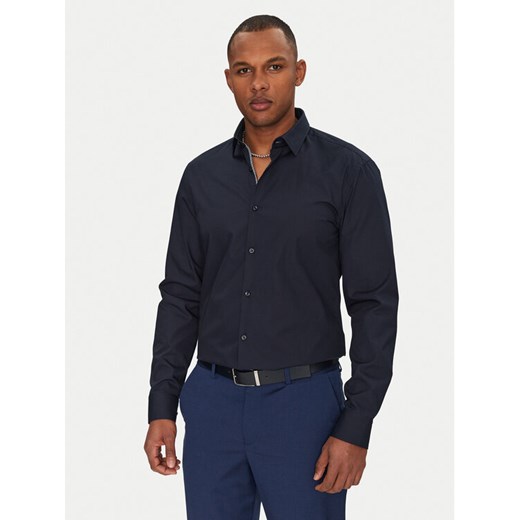 HUGO Koszula Koey 50539808 Granatowy Slim Fit ze sklepu MODIVO w kategorii Koszule męskie - zdjęcie 182679463