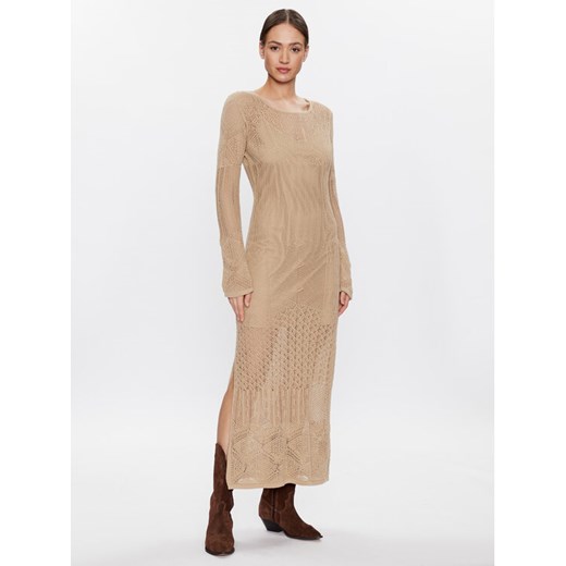 Herskind Sukienka codzienna Kennedy 4740921 Beżowy Slim Fit ze sklepu MODIVO w kategorii Sukienki - zdjęcie 182679472