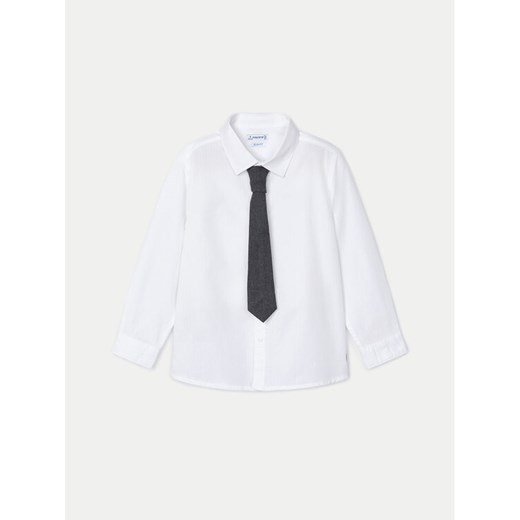 Mayoral Koszula 4109 Biały Regular Fit ze sklepu MODIVO w kategorii Koszule chłopięce - zdjęcie 182679480
