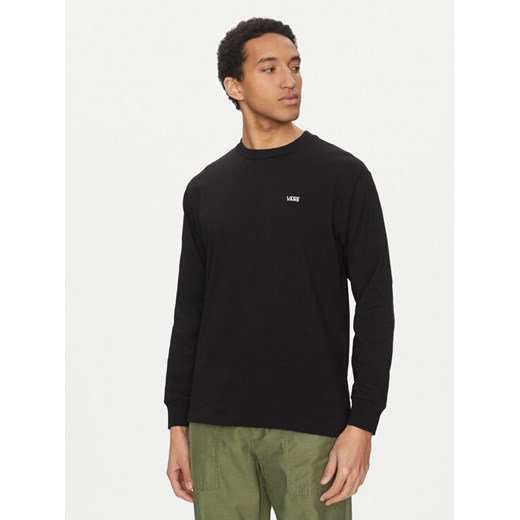 Vans Longsleeve Left Chest II VN000P1S Czarny Loose Fit ze sklepu MODIVO w kategorii T-shirty męskie - zdjęcie 182679521