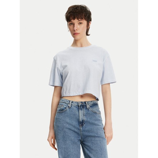 Tommy Jeans T-Shirt DW0DW20324 Błękitny Relaxed Fit ze sklepu MODIVO w kategorii Bluzki damskie - zdjęcie 182679574