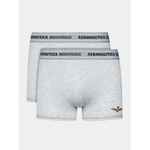 Aeronautica Militare Komplet 2 par bokserek AM1UBX004 Szary ze sklepu MODIVO w kategorii Majtki męskie - zdjęcie 182679600