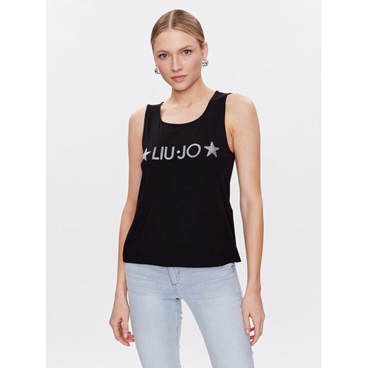 Liu Jo Beachwear Top VA3100 J5360 Czarny Regular Fit ze sklepu MODIVO w kategorii Bluzki damskie - zdjęcie 182679631