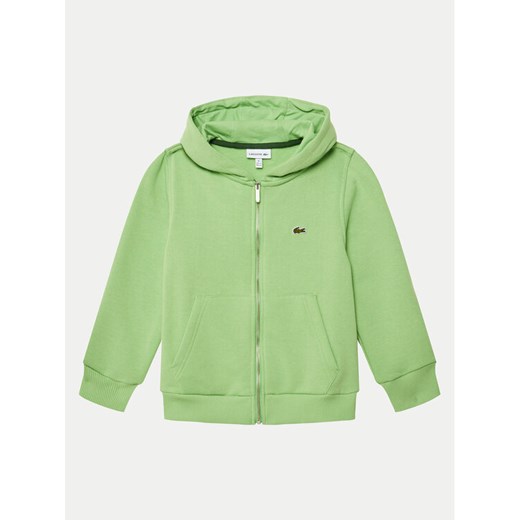 Lacoste Bluza SJ9723 Zielony Regular Fit ze sklepu MODIVO w kategorii Bluzy chłopięce - zdjęcie 182679652