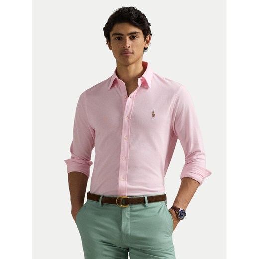 Polo Ralph Lauren Koszula 710932545012 Różowy Slim Fit ze sklepu MODIVO w kategorii Koszule męskie - zdjęcie 182679670