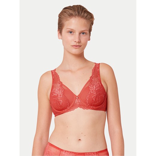 Triumph Biustonosz z fiszbiną Wild Peony Florale 10209627 Różowy ze sklepu MODIVO w kategorii Biustonosze - zdjęcie 182679683