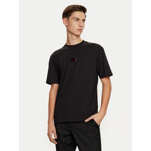Hugo T-Shirt Dugojelly 50524831 Czarny Relaxed Fit ze sklepu MODIVO w kategorii T-shirty męskie - zdjęcie 182679712