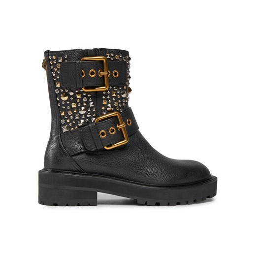 Kurt Geiger Botki 225-Hackney Biker Boot 546505109 Czarny ze sklepu MODIVO w kategorii Botki - zdjęcie 182679771